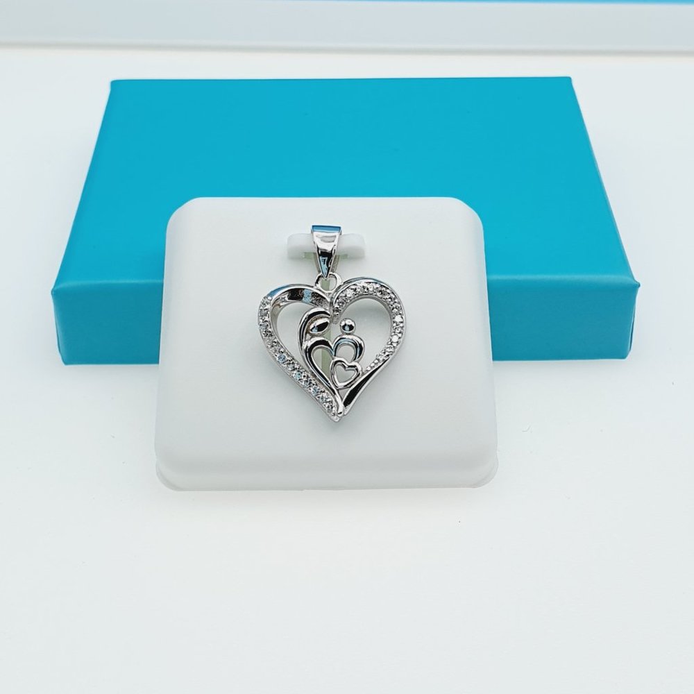 "925 Sterling Silver CZ Beautiful Pendant for Women, 1USPAR4017 - Picture 6 of 11